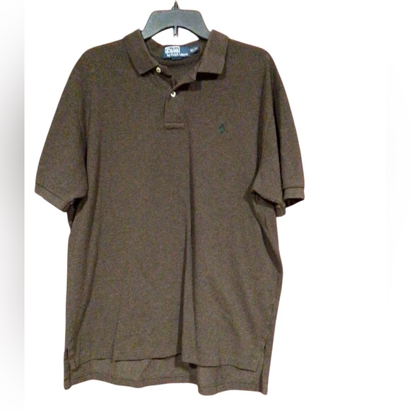 Polo Ralph Lauren Polo Shirt dark brown With green Pony size XL - Picture 1 of 3